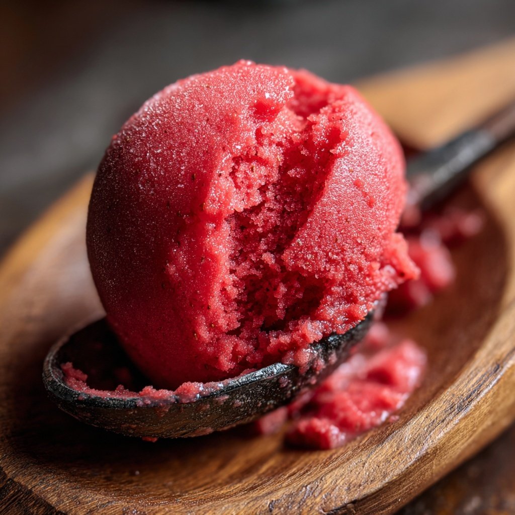 Erdbeer Sorbet Selbstgemacht
