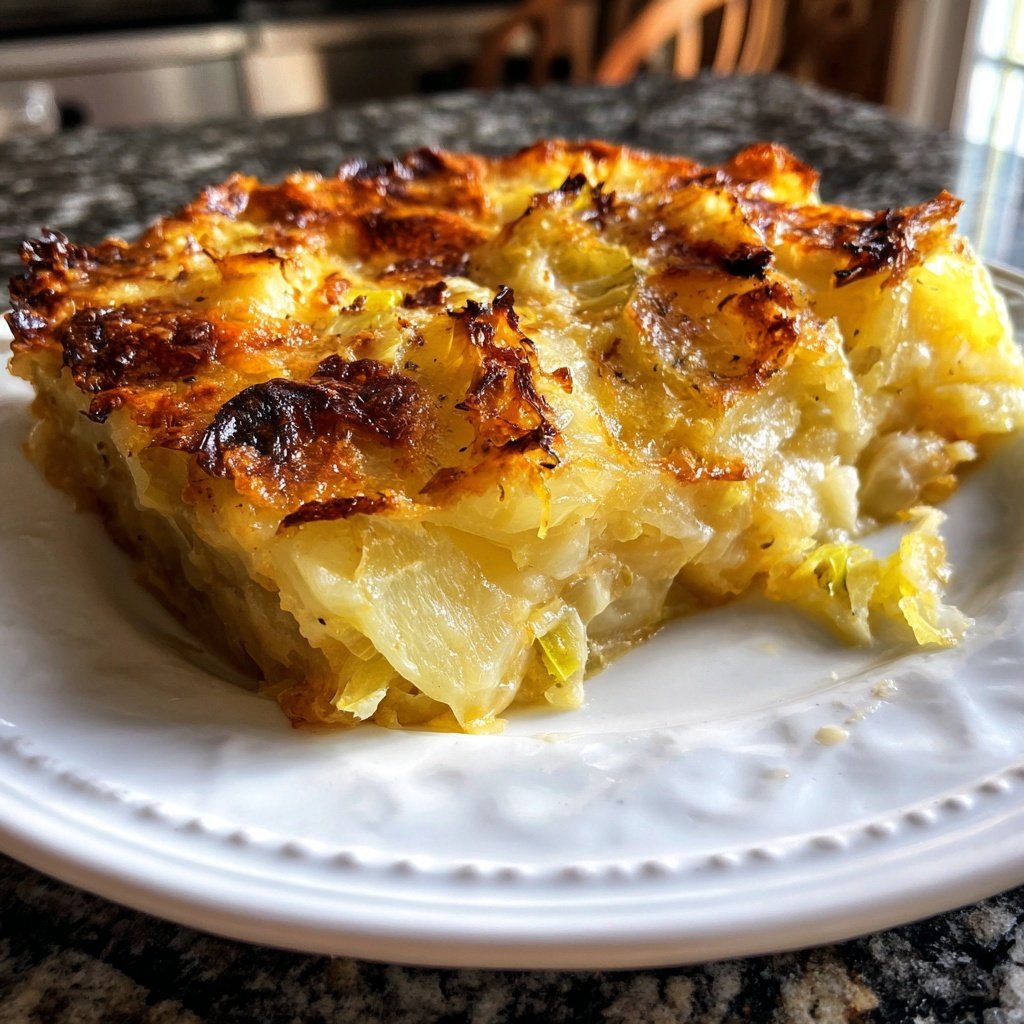 Kartoffelgratin mit Lauch