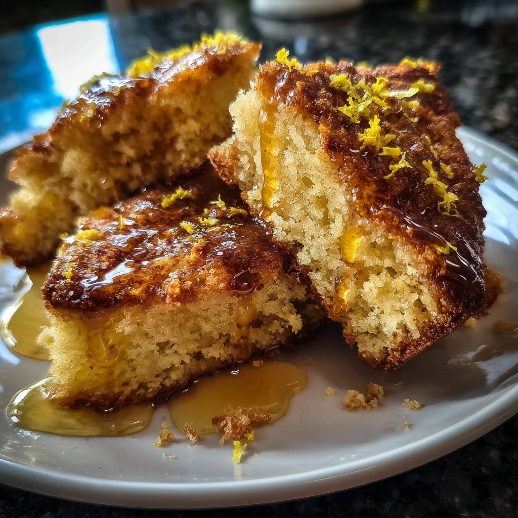 Zitronenkuchen mit Honig