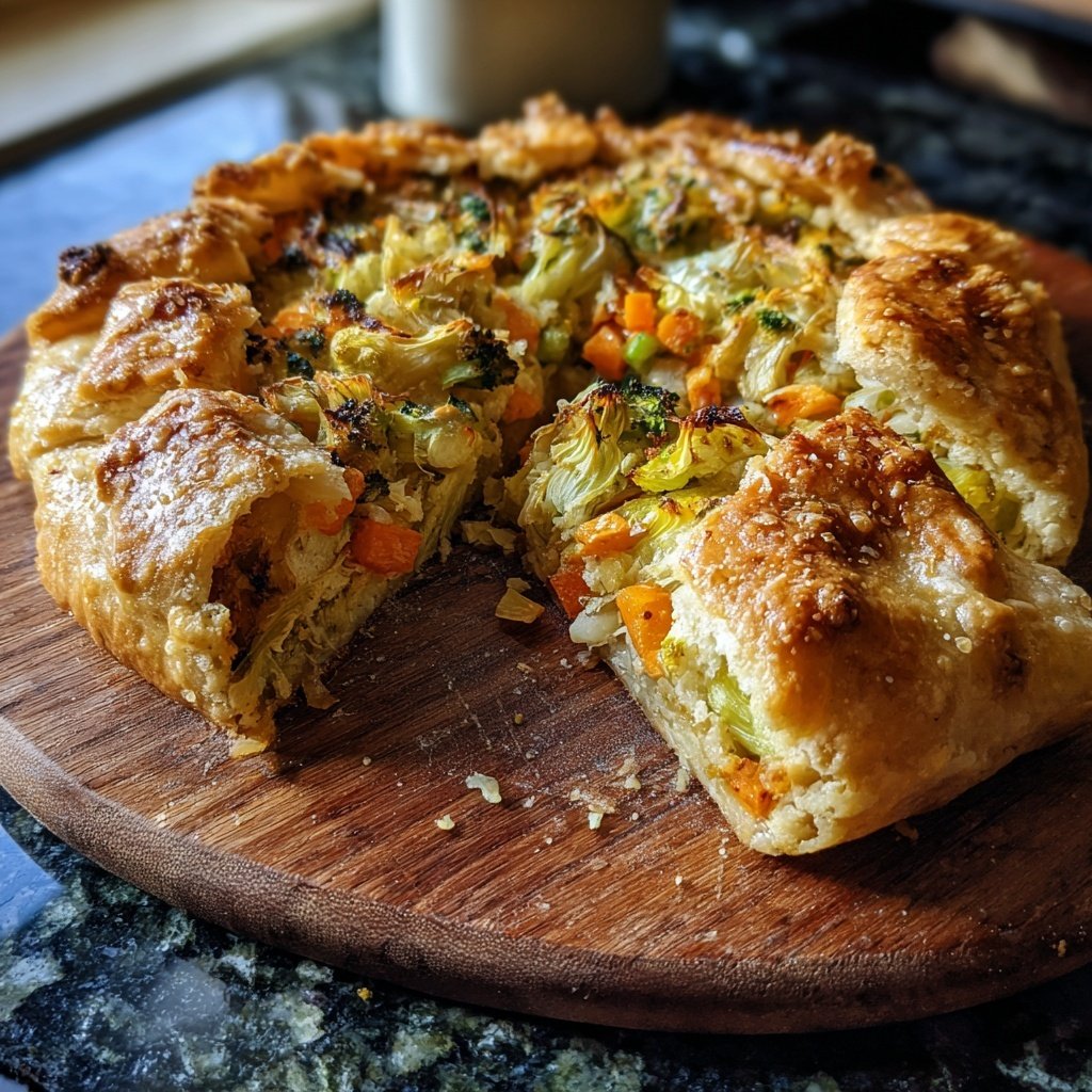 Gemüse-Galette mit Blätterteig