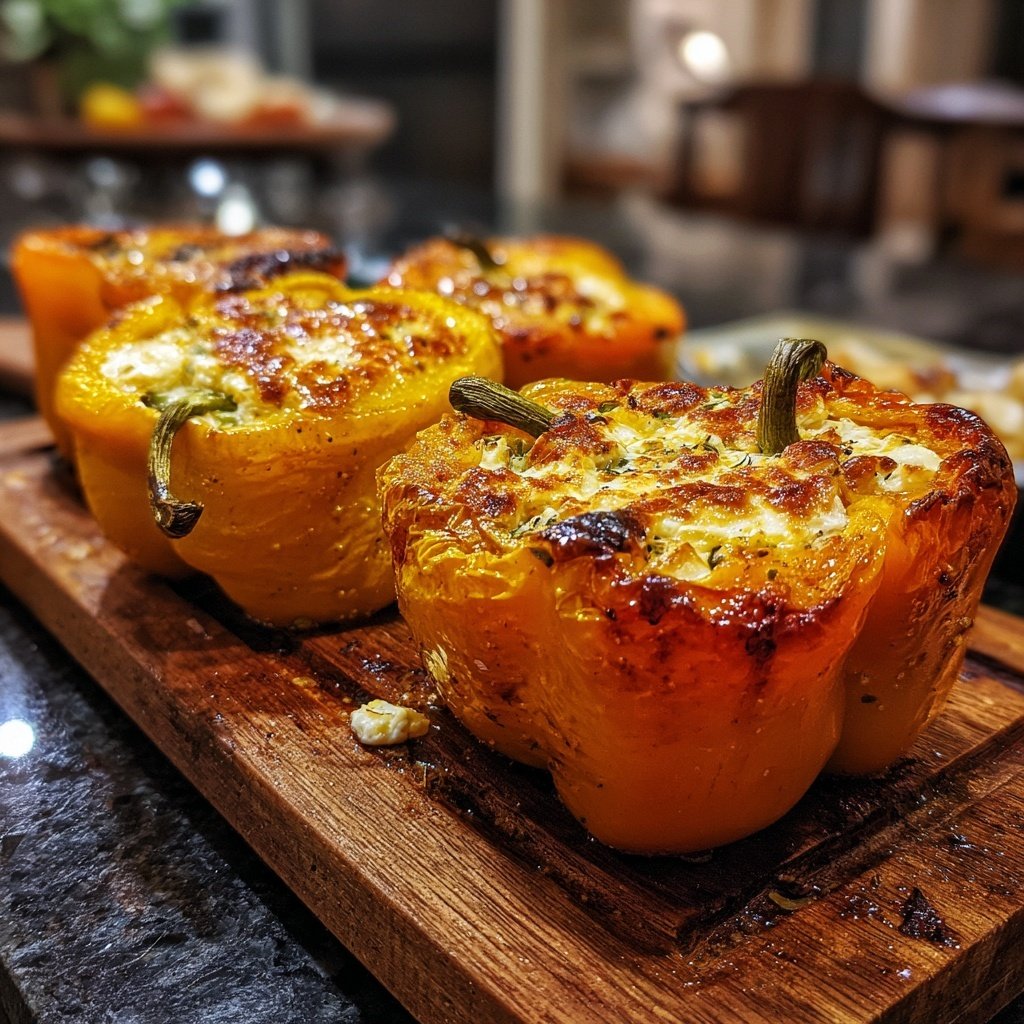 Ofen Paprika Mit Feta