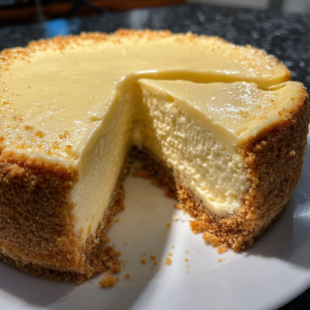 Käsekuchen mit Vanillepudding