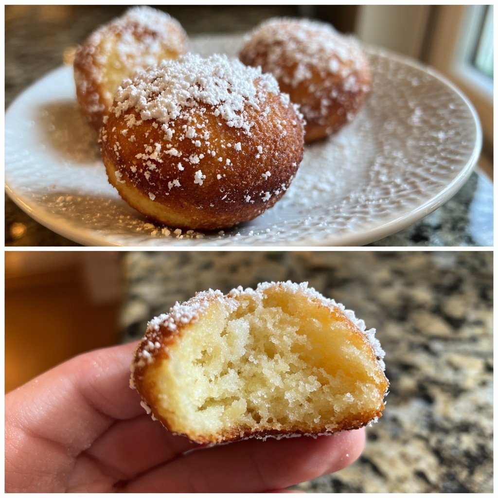 Quarkbällchen mit Vanillearoma