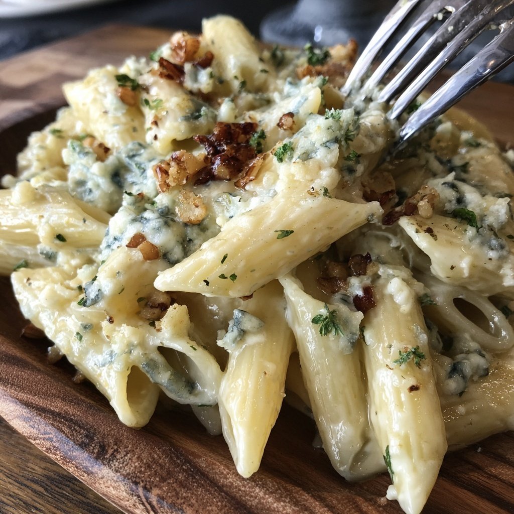 Penne mit Gorgonzola und Birne