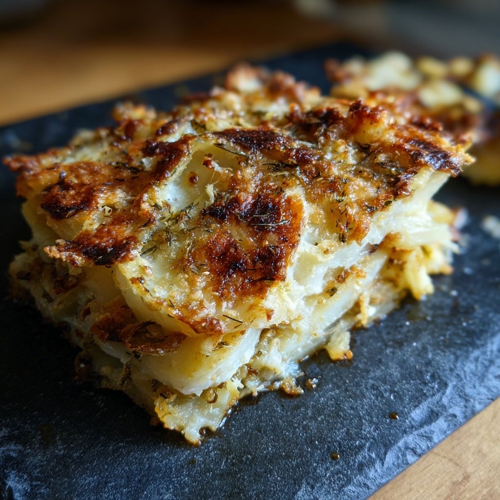 Kartoffelgratin mit Fenchel